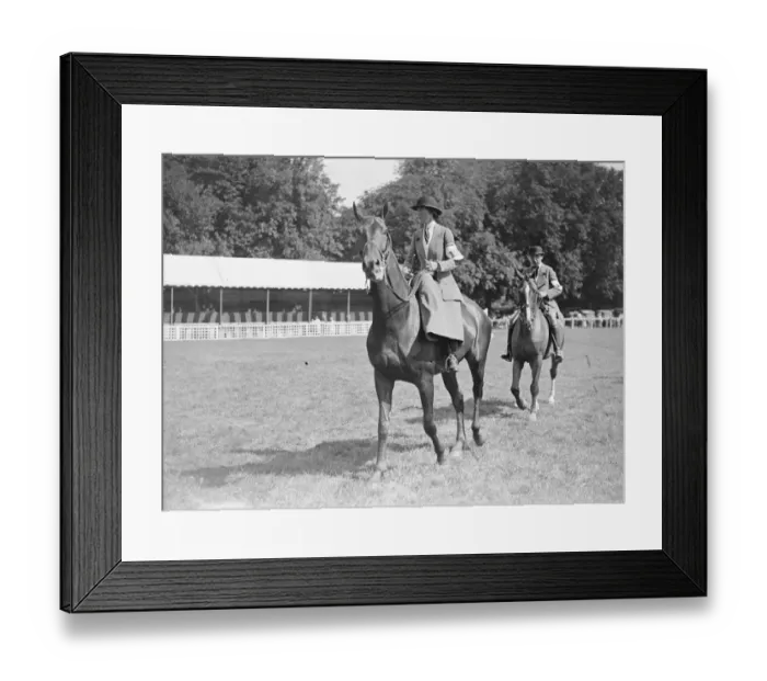 Framed Print : Tring agricultural show. Mrs Vivian Williams on Langford. 1922 Framed Print : Tring agricultural show. Mrs Vivian Williams on Langford. 1922