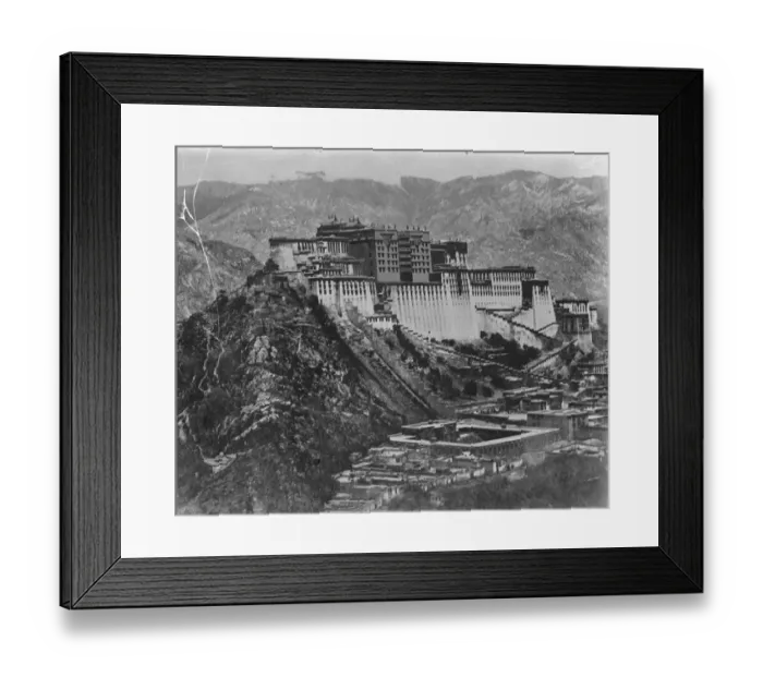 Framed Print : British Buddhist mission to Tibet. Lhasa, the capital of Tibet, which is to be Framed Print : British Buddhist mission to Tibet. Lhasa, the capital of Tibet, which is to be