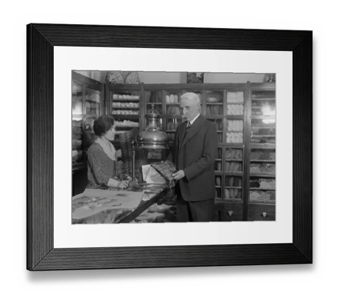 Framed Print : Scottish MP opens the new home of the needlewoman. Lt Gen Sir Aylmer Hunter Watson Framed Print : Scottish MP opens the new home of the needlewoman. Lt Gen Sir Aylmer Hunter Watson