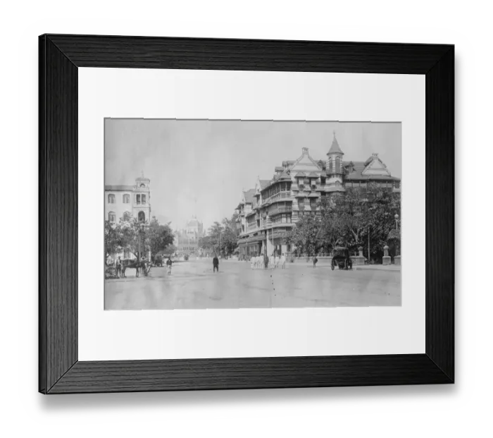 Framed Print : Bombay. The Apollo Bunder, looking north. 12 March 1923 Framed Print : Bombay. The Apollo Bunder, looking north. 12 March 1923