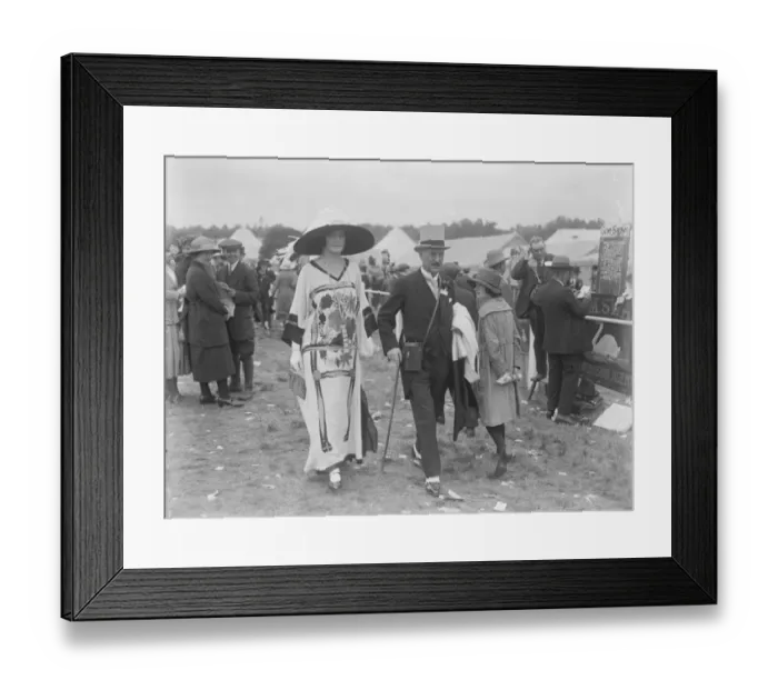 Framed Print : Gold Cup Day at the Ascot races. Sir Henry and Lady Hall. 21 June 1923 Framed Print : Gold Cup Day at the Ascot races. Sir Henry and Lady Hall. 21 June 1923