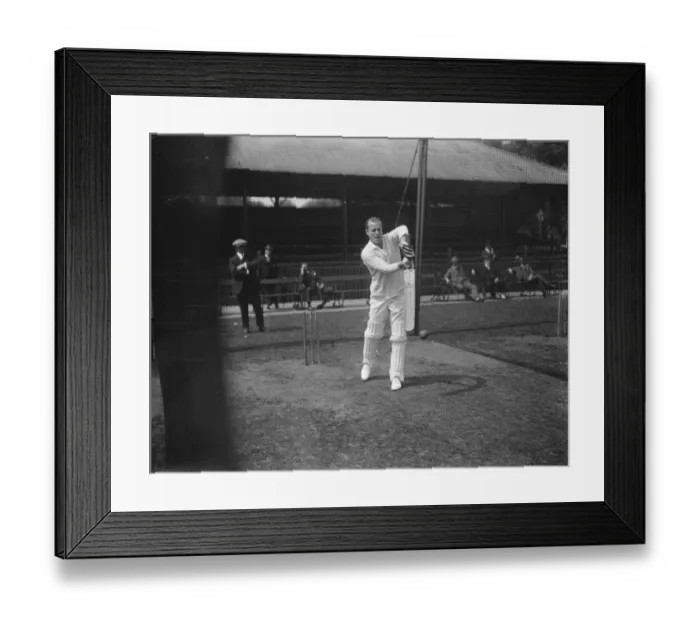 Framed Print : Henry John Enthoven of Middlesex County Cricket Club, and Cambridge University Captain