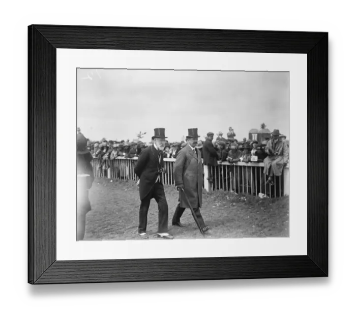 Framed Print : Society at Epsom on Oaks day. The Earl of Fitzwilliam ( on right ). 8 June 1923 Framed Print : Society at Epsom on Oaks day. The Earl of Fitzwilliam ( on right ). 8 June 1923