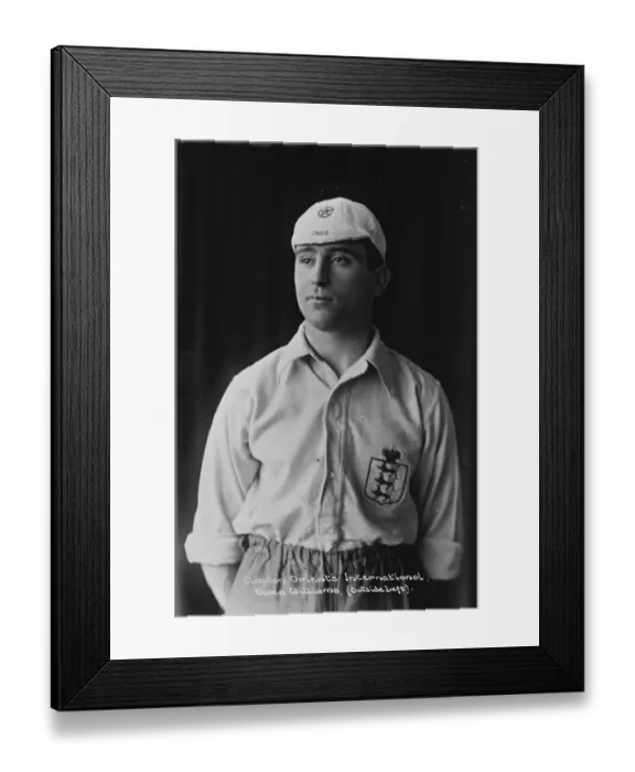 Framed Print : English International Transferred Owen Williams, Clapton Orients International outside left