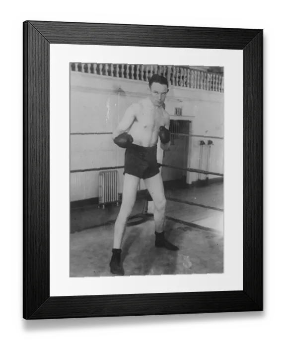 Framed Print : Mike Motigue US boxer. 5 September 1922