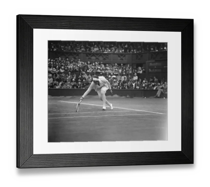 Framed Print : Tennis finals at Wimbledon. Helen Jacobs in play. 5 July 1929 Framed Print : Tennis finals at Wimbledon. Helen Jacobs in play. 5 July 1929