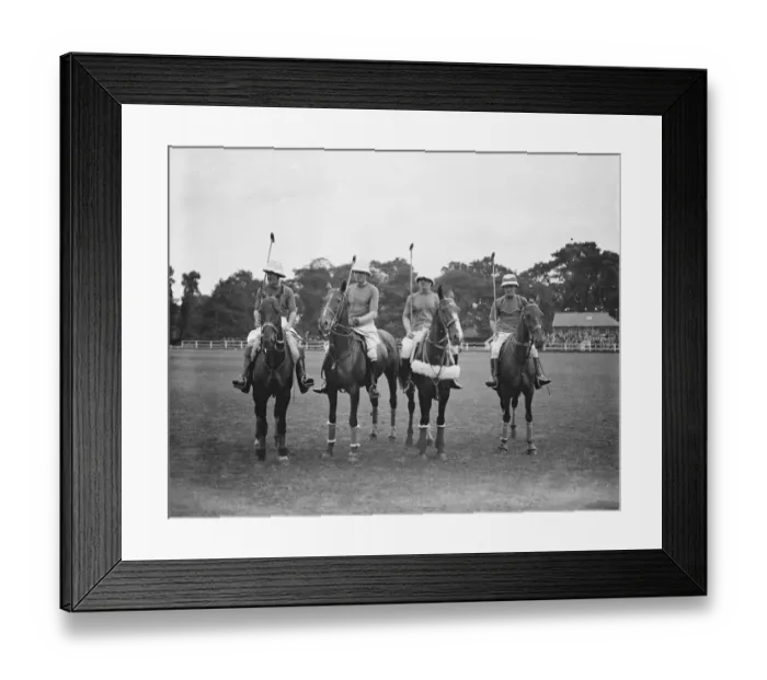 Framed Print : Polo at Hurlingham - El Gordo versus Hurricanes. Mr H A E Traill, Major A L Tate