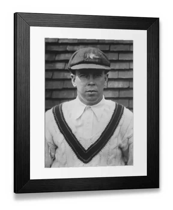 Framed Print : W H Ponsford, the cricketer. 29 December 1926 Framed Print : W H Ponsford, the cricketer. 29 December 1926