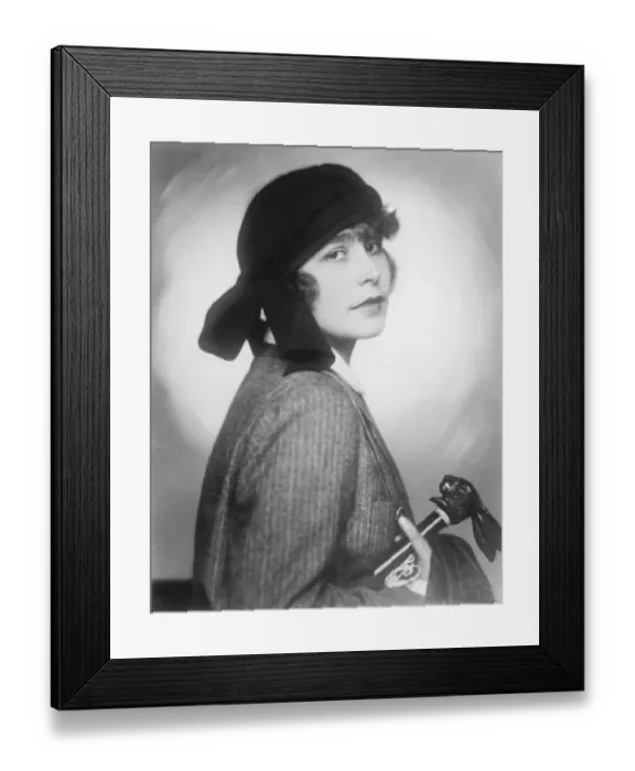 Framed Print : Austrias lady golf champion. Mdlle Stella Just, lady golf champion of Austria Framed Print : Austrias lady golf champion. Mdlle Stella Just, lady golf champion of Austria