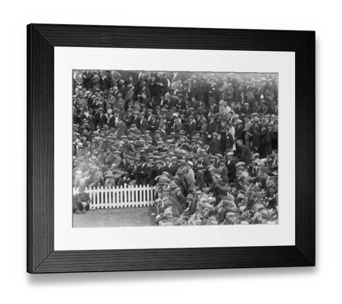 Framed Print : Cricket at the Oval, Surrey versus Kent in the County Championship. Part of Framed Print : Cricket at the Oval, Surrey versus Kent in the County Championship. Part of