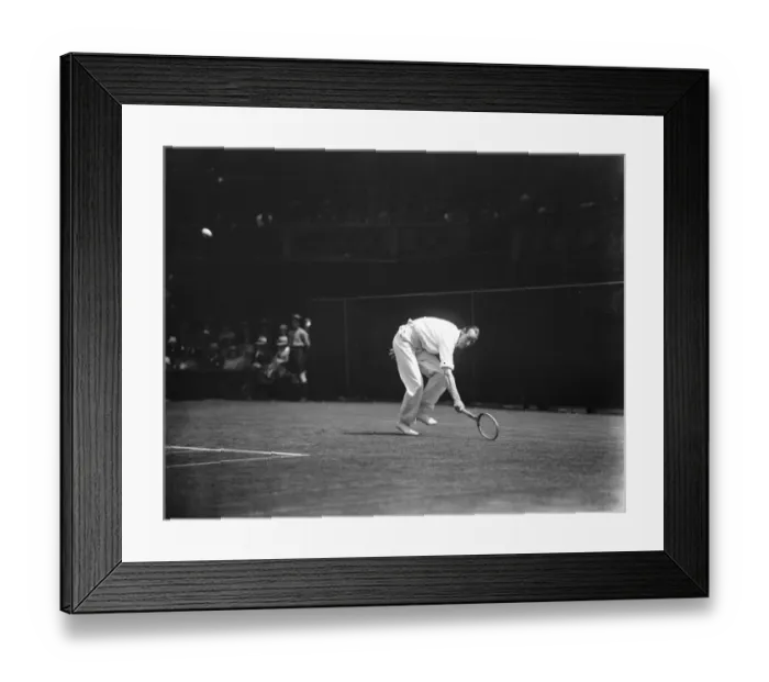 Framed Print : Lawn tennis championships at Wimbledon. Anderson in play. 25 June 1925 Framed Print : Lawn tennis championships at Wimbledon. Anderson in play. 25 June 1925