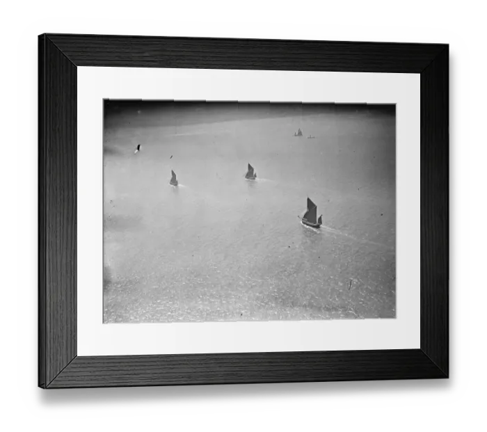 Framed Print : Barge race. aerial view. 1935