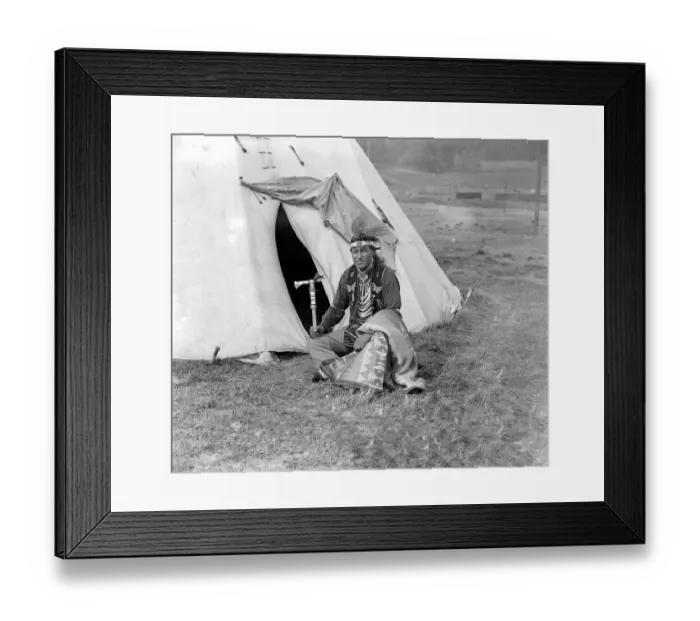 Framed Print : Types of indians encamped at the Crystal Palace. 10 September 1923