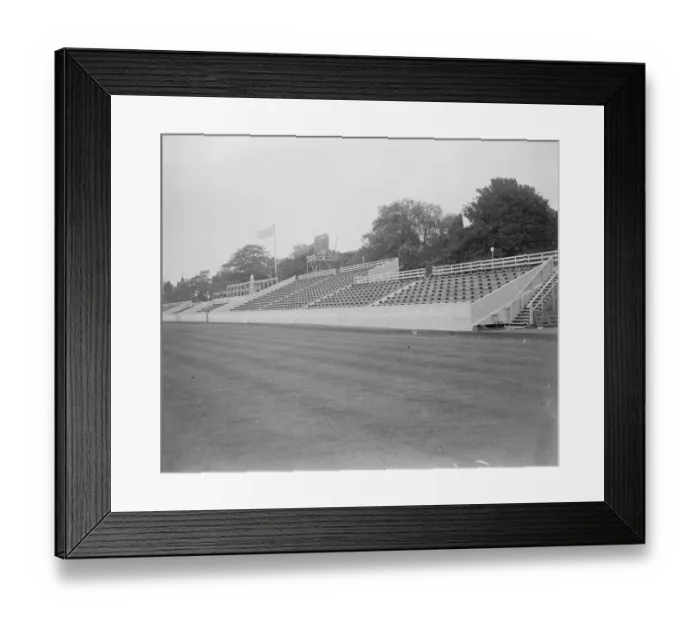 Framed Print : All ready for Saturdays grat International Polo match A view of the newly built
