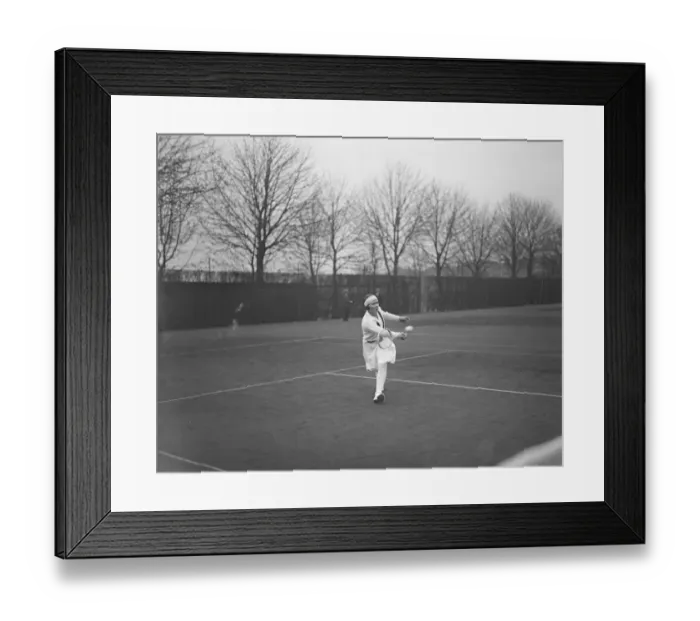Framed Print : Surrey Hard Court Championships at Roehampton. Miss Gwen Sterry in play. 16 April Framed Print : Surrey Hard Court Championships at Roehampton. Miss Gwen Sterry in play. 16 April