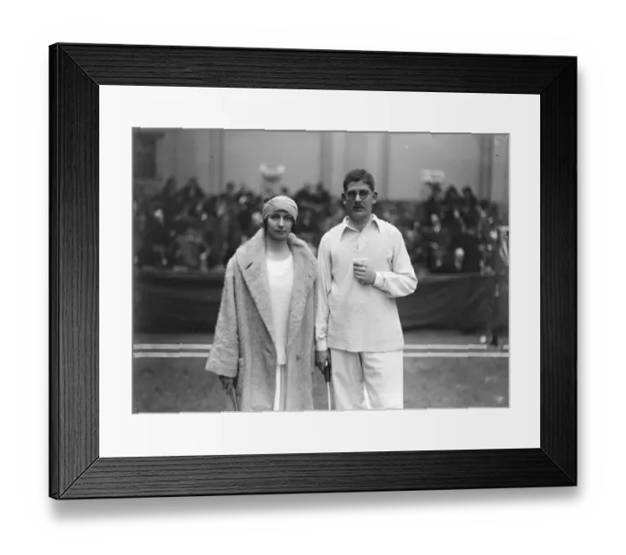 Framed Print : The English lady tennis champions romance. Miss McKane, the English lady tennis champion Framed Print : The English lady tennis champions romance. Miss McKane, the English lady tennis champion