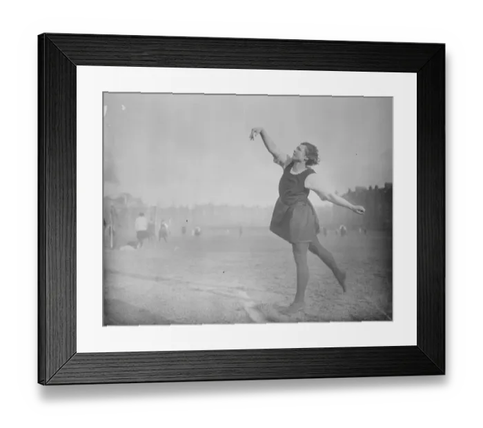 Framed Print : Women Athletes Training at Paddington for International Games at Monte Carlo Miss Framed Print : Women Athletes Training at Paddington for International Games at Monte Carlo Miss
