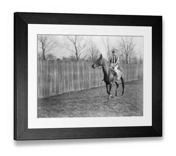 Framed Print : The Grand National at Liverpool. Mr Wideners Duettiste, ( A Escott up ) Framed Print : The Grand National at Liverpool. Mr Wideners Duettiste, ( A Escott up )