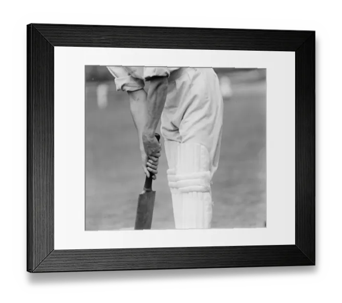 Framed Print : Douglas Jardine. Correct way to hold bat. 10 September 1929 Framed Print : Douglas Jardine. Correct way to hold bat. 10 September 1929