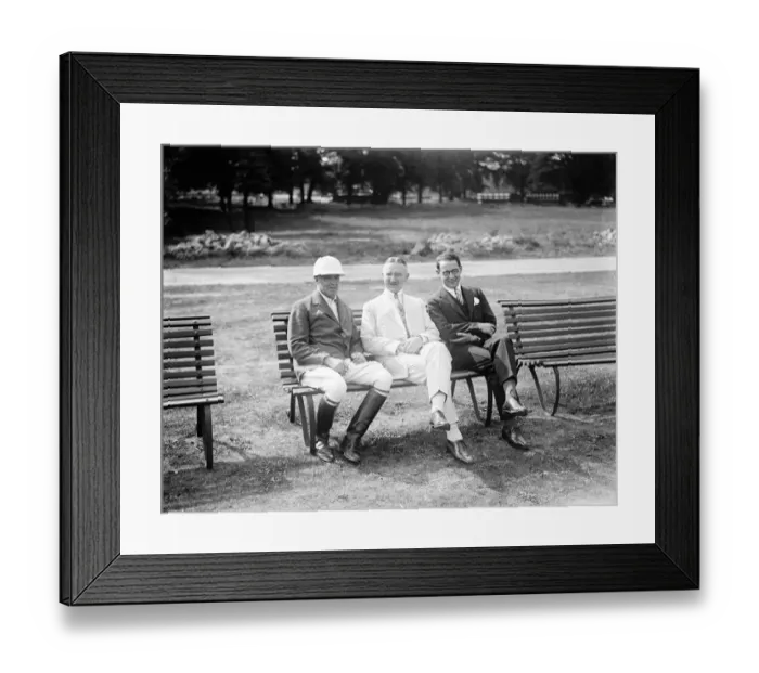 Framed Print : German Polo team in England. The Hamburg Polo Clubs team are now in England as