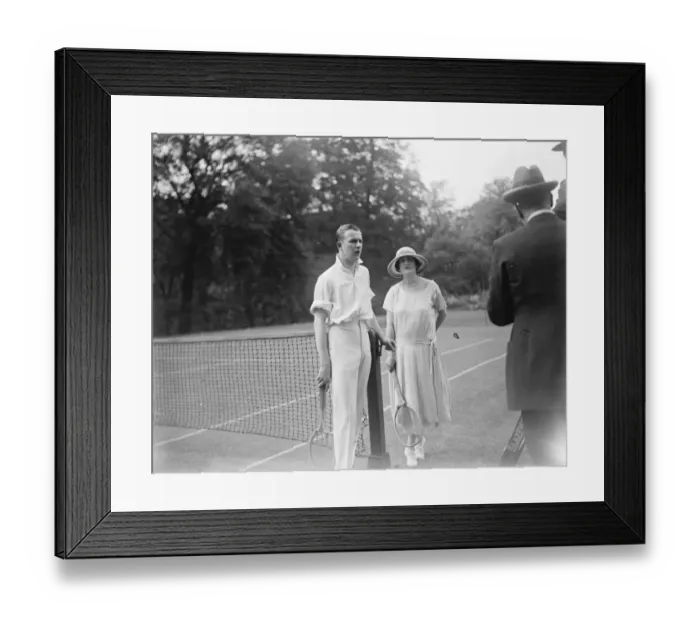 Framed Print : Lady Beattys tennis tournament at Hanover Lodge, Regents Park. Lady Ancaster