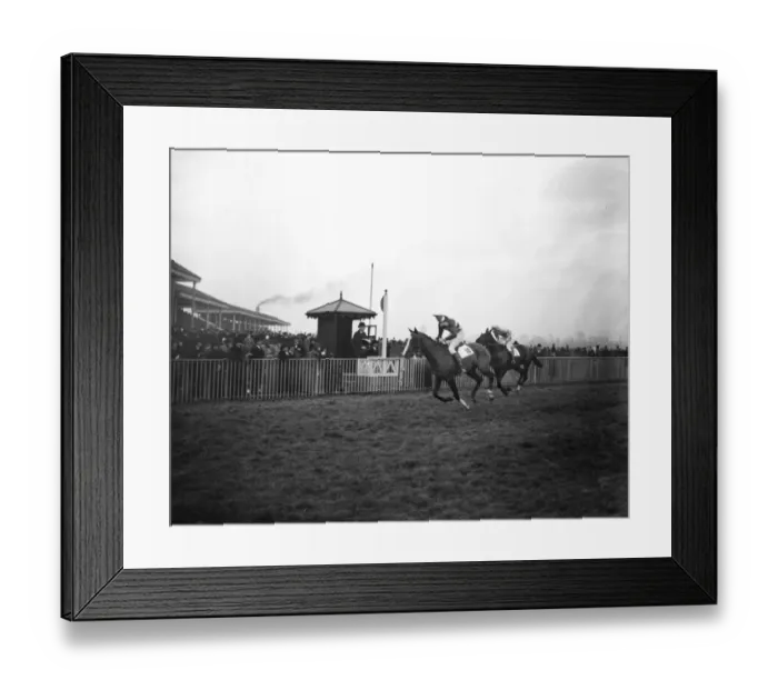 Framed Print : Lord Westmoreland rides his own horse to victory. At Hurst Park Lord Westmoreland Framed Print : Lord Westmoreland rides his own horse to victory. At Hurst Park Lord Westmoreland