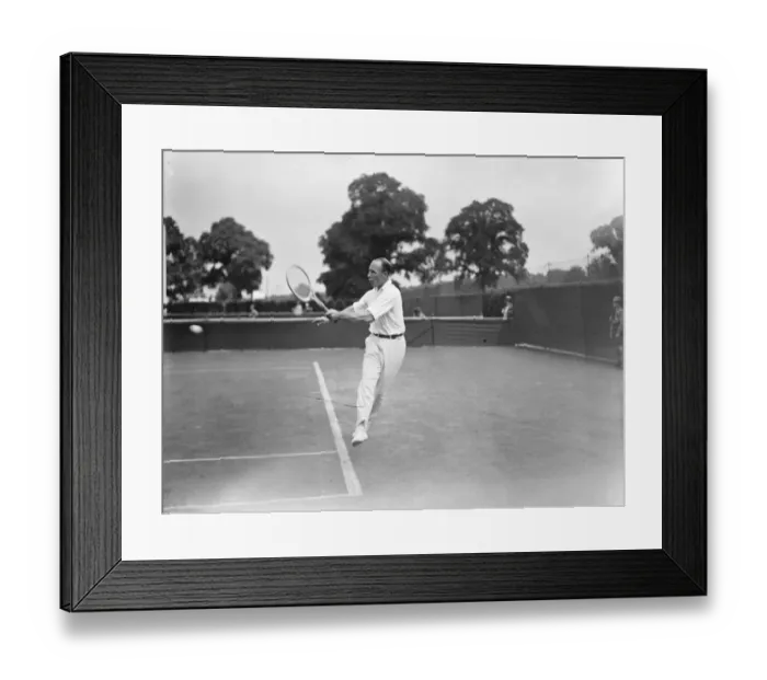 Framed Print : Lawn Tennis championship at Wimbeldon Washer ( Belgium ) in play 24 June 1924 Framed Print : Lawn Tennis championship at Wimbeldon Washer ( Belgium ) in play 24 June 1924