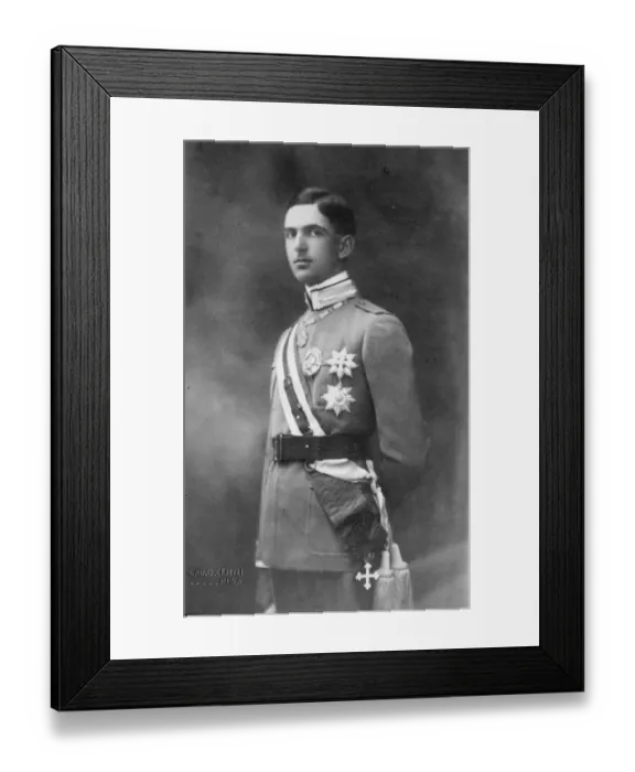 Framed Print : Prince Umberto Piedmont, Crown Prince of Italy. 1 July 1924 Framed Print : Prince Umberto Piedmont, Crown Prince of Italy. 1 July 1924