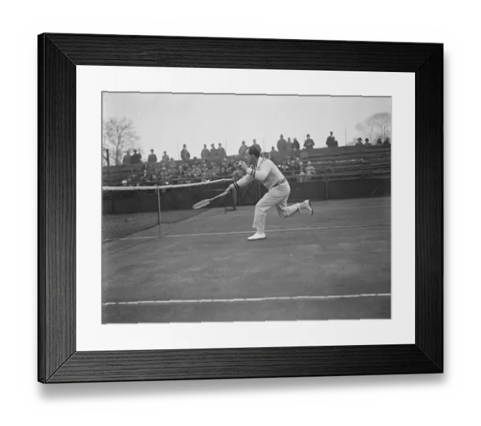 Framed Print : International tennis at Birmingham. Malmstrom ( Sweden ) who won, in play. 7 Framed Print : International tennis at Birmingham. Malmstrom ( Sweden ) who won, in play. 7