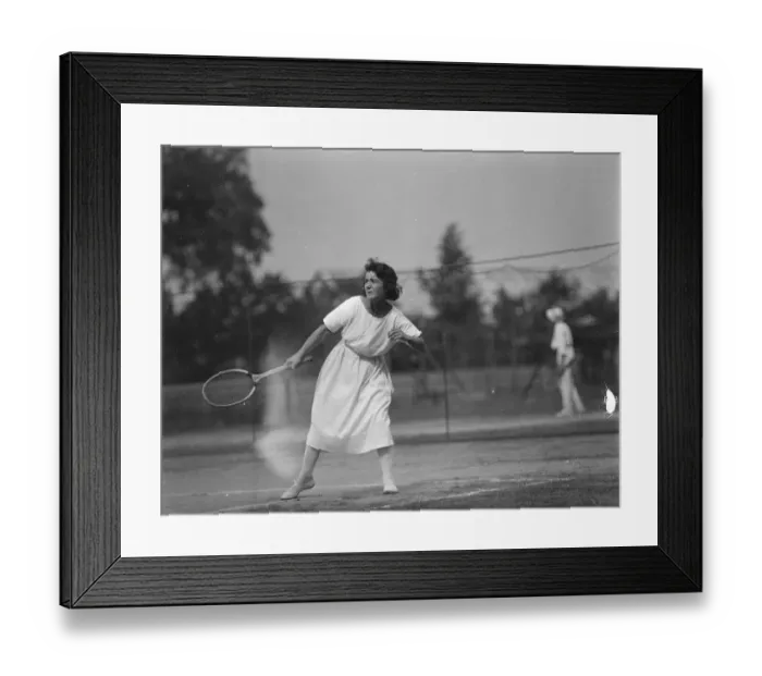 Framed Print : United Kingdom Junior Lawn Tennis Championships Miss Drever playing in the ladies Framed Print : United Kingdom Junior Lawn Tennis Championships Miss Drever playing in the ladies