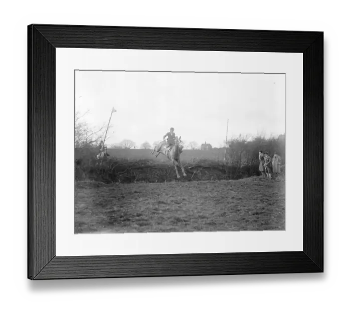 Framed Print : Ladies point to point race. The South and West Wilts Hunt point to point races