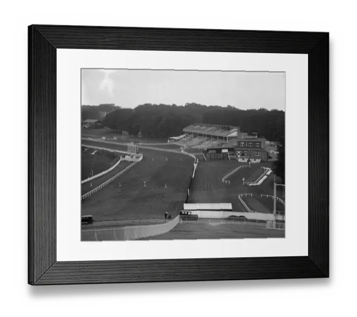Framed Print : A view over Goodwood race course. 27 July 1929 Framed Print : A view over Goodwood race course. 27 July 1929