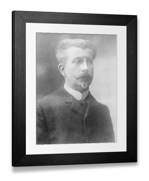 Framed Print : Novelist up before a court of honour. The summoning of M Victor Margueritte, before Framed Print : Novelist up before a court of honour. The summoning of M Victor Margueritte, before