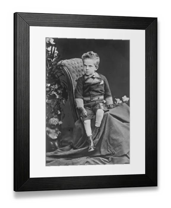 Framed Print : King of Italy to celebrate 25th anniversary of his accession, photogaphed here at a young prince Framed Print : King of Italy to celebrate 25th anniversary of his accession, photogaphed here at a young prince