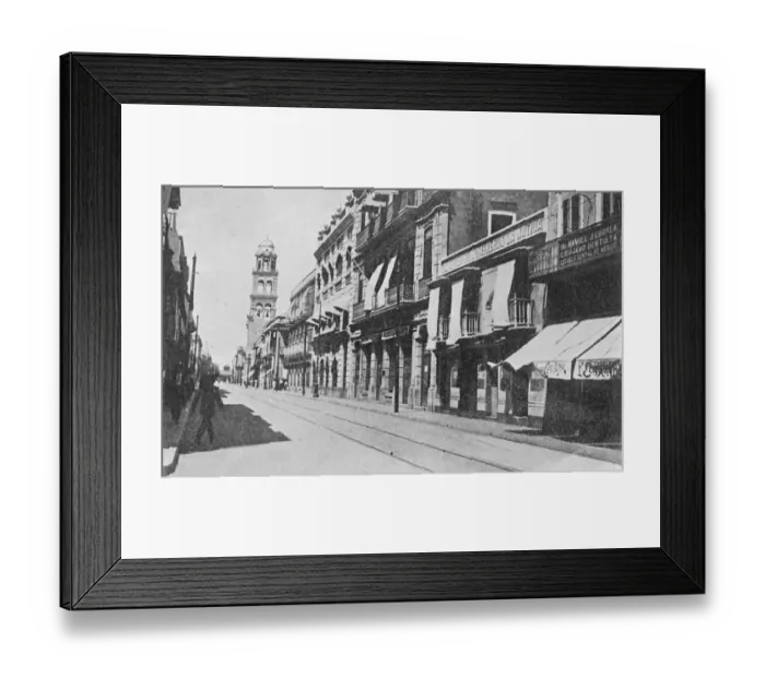 Framed Print : Independance avenue of Veracruz of Mexico 29 September 1926