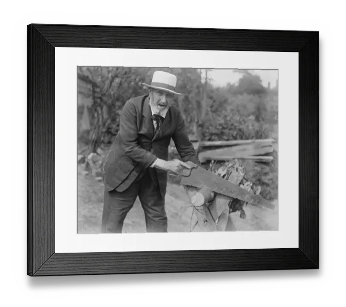 Framed Print : Moderation The Secret of Long Life Mr Charles Tulley of Hassocks Surrey who is Framed Print : Moderation The Secret of Long Life Mr Charles Tulley of Hassocks Surrey who is