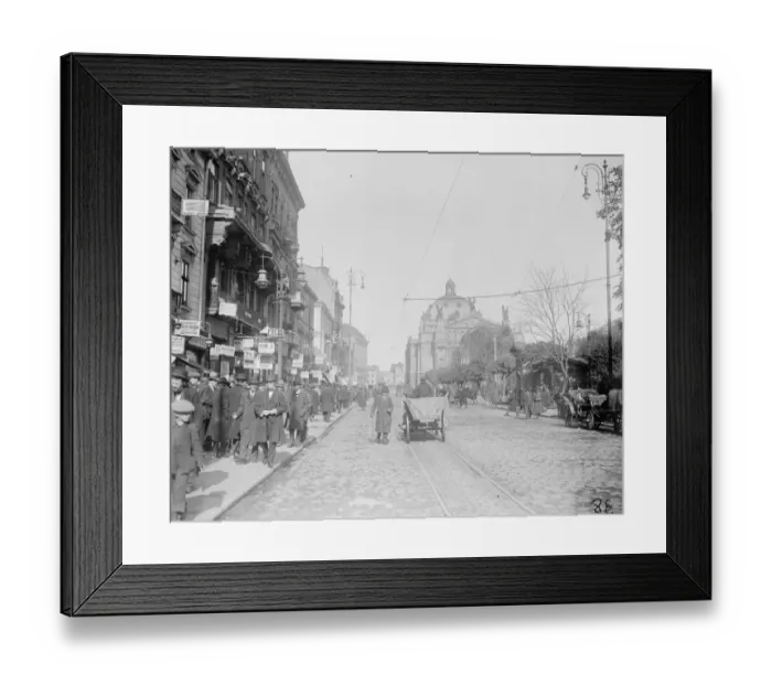 Framed Print : Lemberg, Poland. One of the main streets of Lemberg showing the Opera House. 24