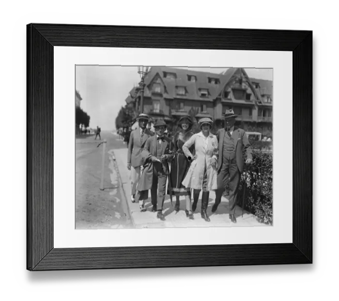 Framed Print : The Deauville Season Mr C B Cochran the well known theatrical manager with Mdlle