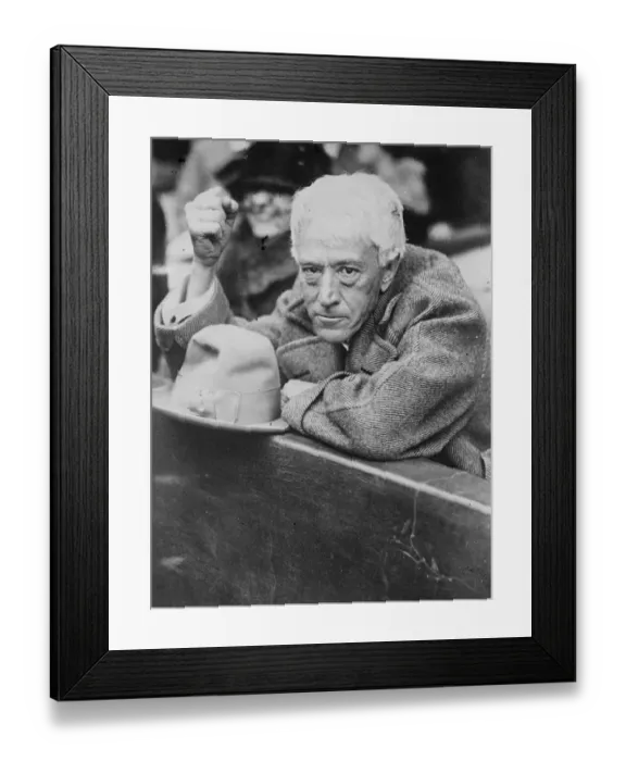 Framed Print : Judge as baseball fan. Judge Landis, a baseball enthusiast, photographed Framed Print : Judge as baseball fan. Judge Landis, a baseball enthusiast, photographed