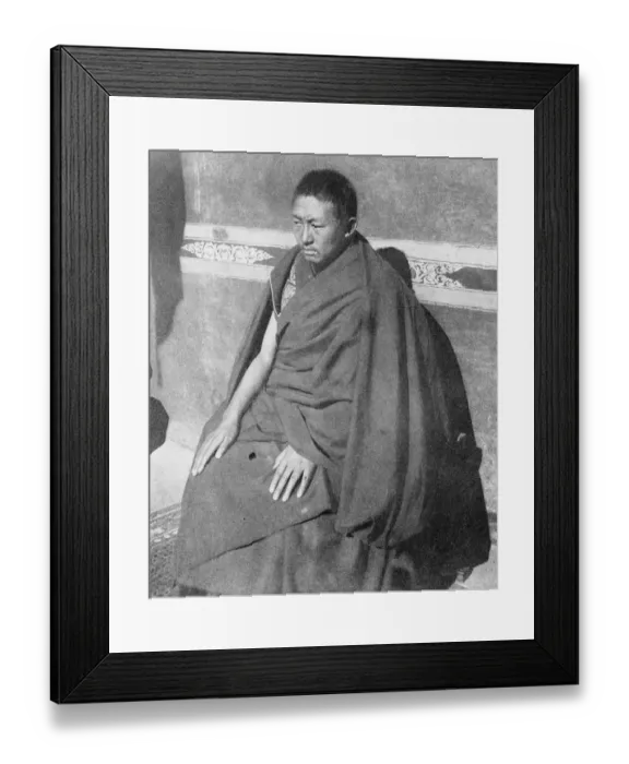 Framed Print : Buddhist Pope who has prounced against Bolshevism in China. Tashi Lama, whose Framed Print : Buddhist Pope who has prounced against Bolshevism in China. Tashi Lama, whose