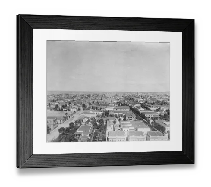 Framed Print : Panorama of Sao Paulo. 21 August 1924 Framed Print : Panorama of Sao Paulo. 21 August 1924