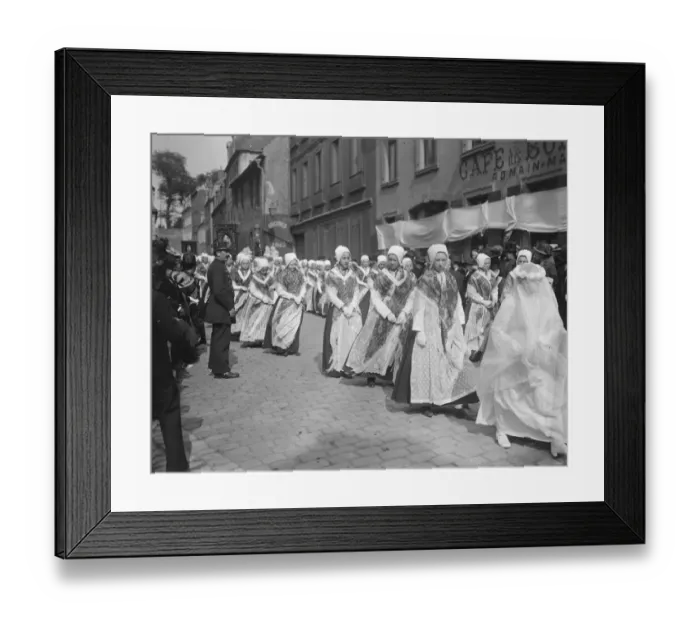 Framed Print : Boulogne France, Blessing the nets and the procession of our lady. here the fisher Framed Print : Boulogne France, Blessing the nets and the procession of our lady. here the fisher