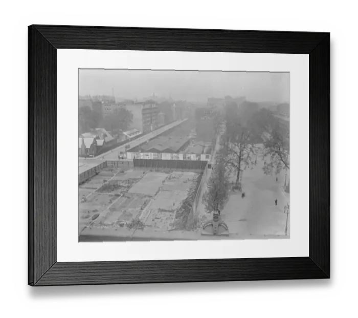Framed Print : State offer of 11? acres for university. A view of the Bloomsbury site. 20 May 1920