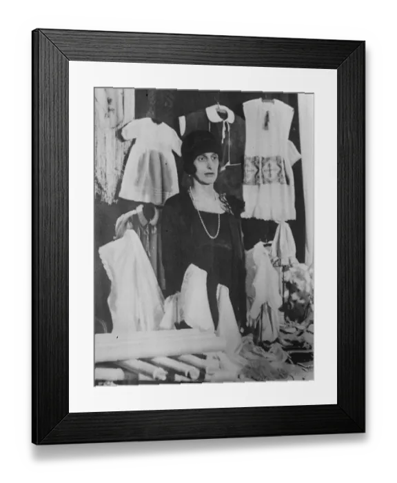 Framed Print : The Crown Princess of Sweden at a Bazaar in Stockholm. 16 March 1927 Framed Print : The Crown Princess of Sweden at a Bazaar in Stockholm. 16 March 1927