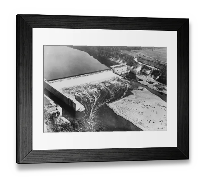 Framed Print : Mississippi Dam between St Paul and Minneapolis. 1926 Framed Print : Mississippi Dam between St Paul and Minneapolis. 1926