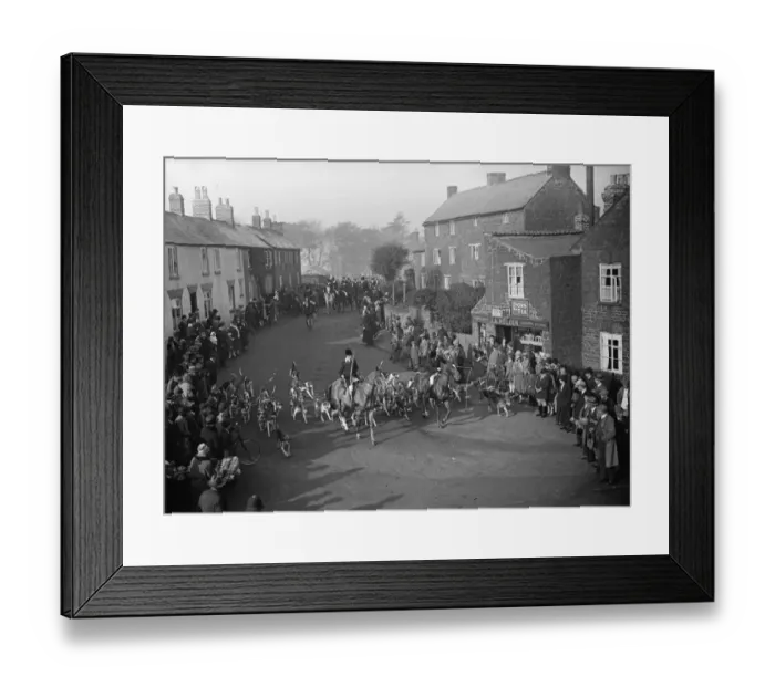 Framed Print : Opening Meet of the Pytchley Hunt. The Duke of York attended the opening meet of Framed Print : Opening Meet of the Pytchley Hunt. The Duke of York attended the opening meet of
