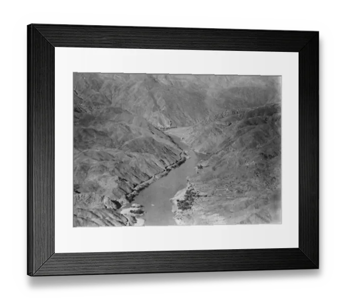 Framed Print : Kabul river gorge. 2 January 1929 Framed Print : Kabul river gorge. 2 January 1929