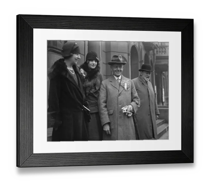 Framed Print : Three candidates in the Ilford by - election. Sir George Hamilton. 15 February 1928 Framed Print : Three candidates in the Ilford by - election. Sir George Hamilton. 15 February 1928