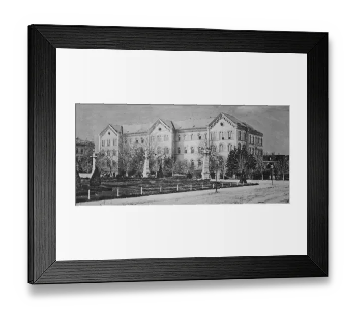 Framed Print : Yugoslavia. Zagreb ( Agram ) The Croat National University. January 1929 Framed Print : Yugoslavia. Zagreb ( Agram ) The Croat National University. January 1929