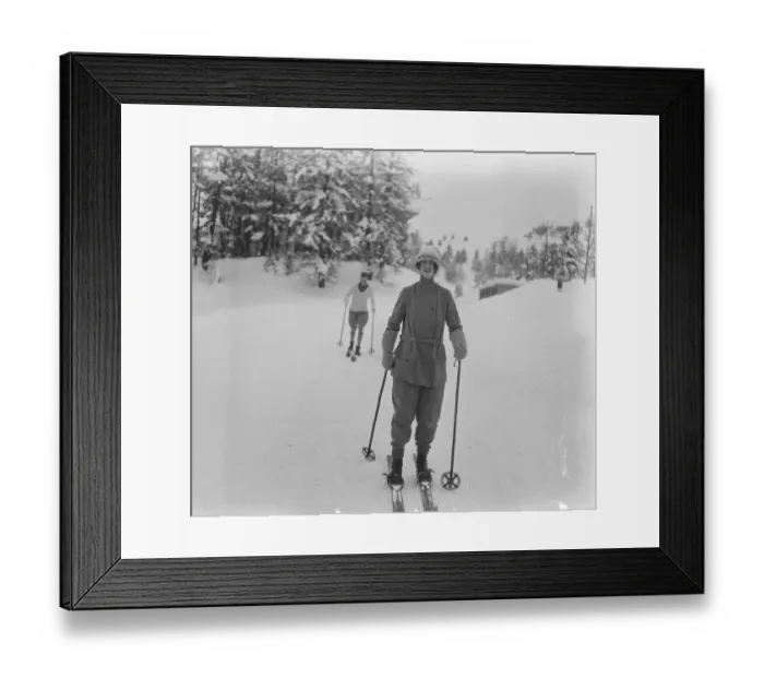 Framed Print : Society in Switzerland. Lady Warrender at St Moritz. 6 January 1923 Framed Print : Society in Switzerland. Lady Warrender at St Moritz. 6 January 1923